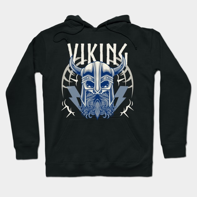 Viking Skull 3.4 Hoodie by Harrisaputra